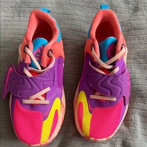 Giannis Nike Vibrant Kids Sneakers with Velcro Closure
